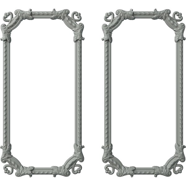 Ekena Millwork 24-in. W x 48-in. H Devon Rope Panel Moulding Kit Double Panel PMLKDE24X48B - main